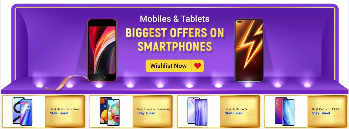 Flipkart Big Billion Days Sale 2020 Offers List 16th-21st October: 90% Off Festive Mobile Deals+SBI Cards Discount